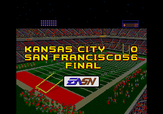 Ending for Madden NFL 95(Genesis/Nomad)