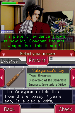 Ace Attorney Investigations: Miles Edgeworth DS Game,US Version 