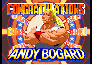 Ending for Fatal Fury-Terry Bogard(Neo Geo)