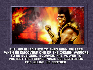 Ending for Mortal Kombat Trilogy-Kano (MK1) (Sony Playstation)