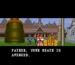 Ending for Super Street Fighter 2-Vega (Super NES)