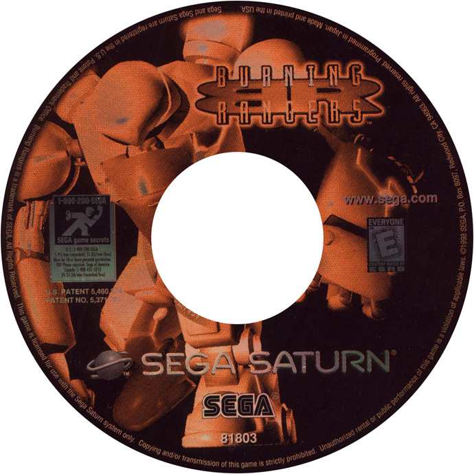 sega saturn burned cds