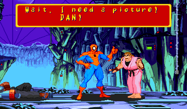 Ending for Marvel Super Heroes vs Street Fighter-Spider-Man (Arcade)