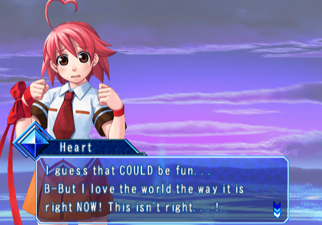 Ending for Arcana Heart-Heart Aino Bad End (Sony Playstation 2)