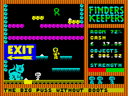 Ending for Finders Keepers(ZX Spectrum)