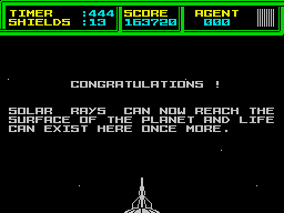 Ending for Thrust II(ZX Spectrum)