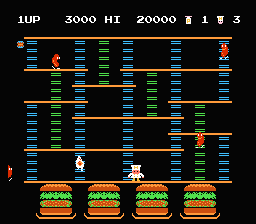 Famicom Disk System: Burger Time