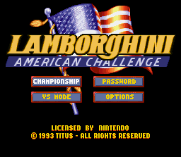 SNES: Lamborghini American Challenge