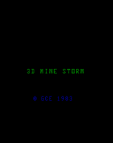 Vectrex: 3-D Mine Storm